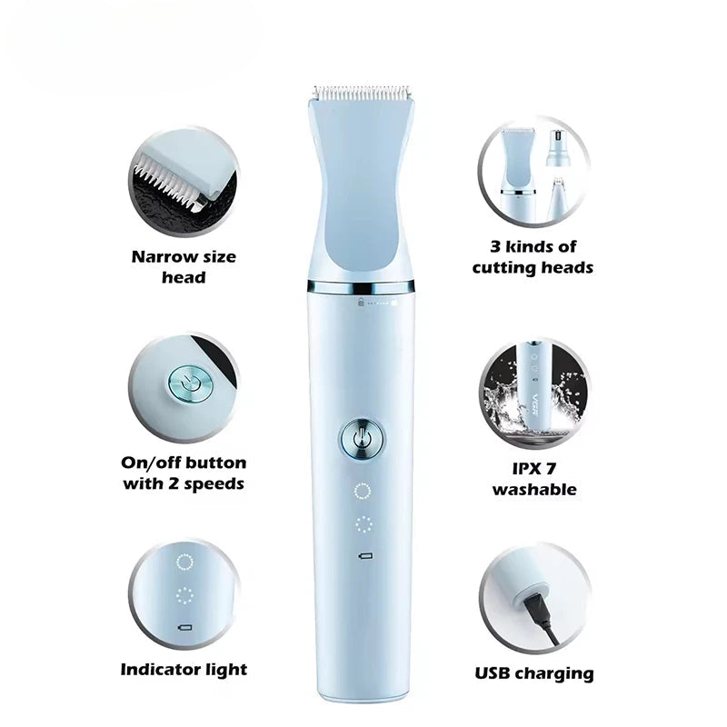 3 in 1 Grooming Kit Multi-function Pet Hair Trimmer Hair Clipper Dog