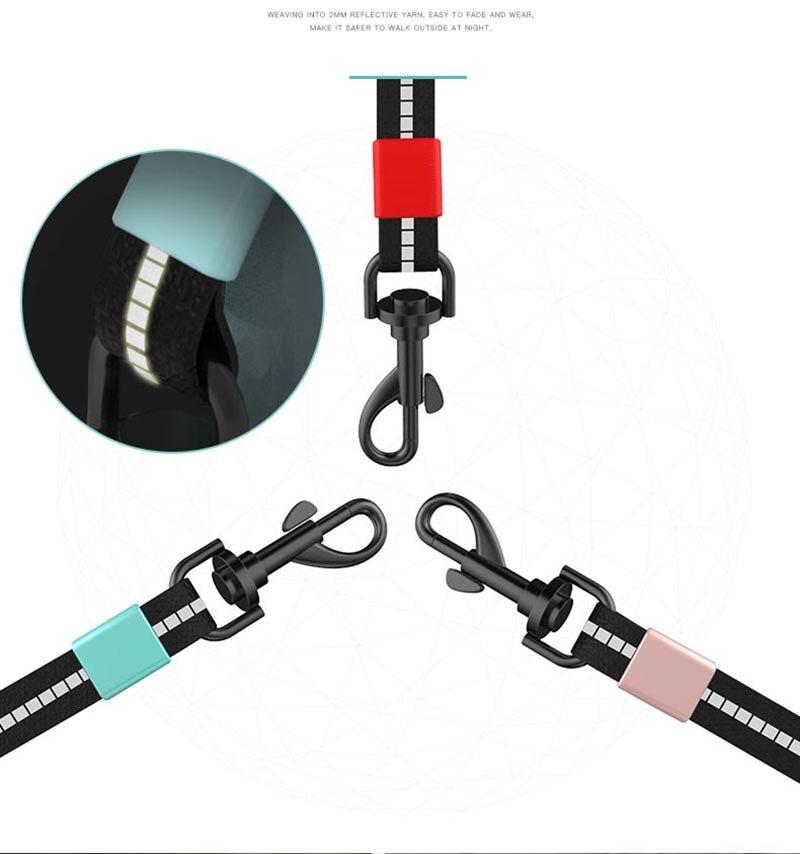 Retractable Pet Dog Automatic Roulette Leash 5M Reflective Traction