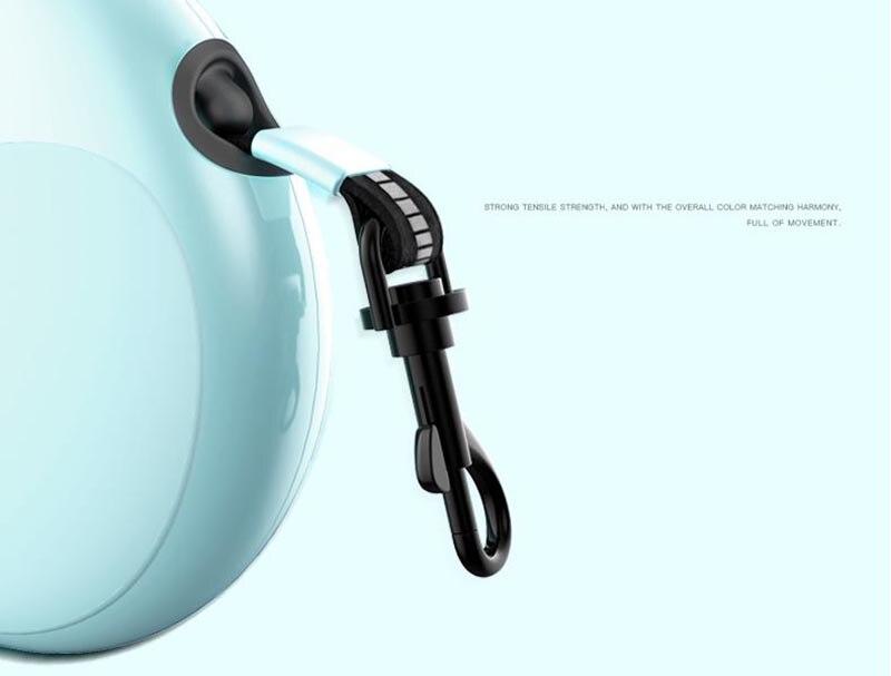 Retractable Pet Dog Automatic Roulette Leash 5M Reflective Traction